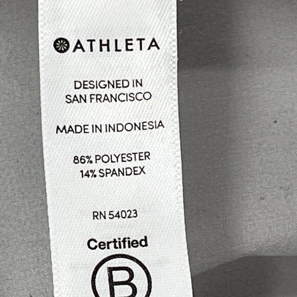 Athleta Skyline II Paper Bag Waist Pants in Light Grey Tan Size 12 Tall - Picture 6 of 7